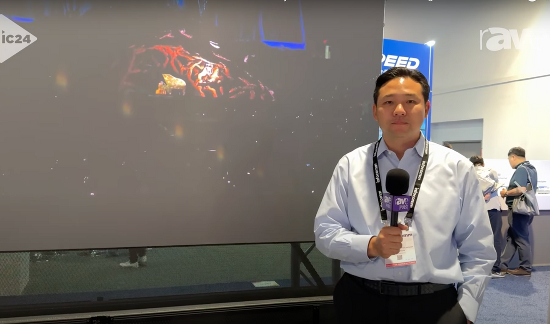 InfoComm 2024: AWOL Vision Presents LTV-3500 Pro Laser Projector with 120-Inch Floor Rising Screen